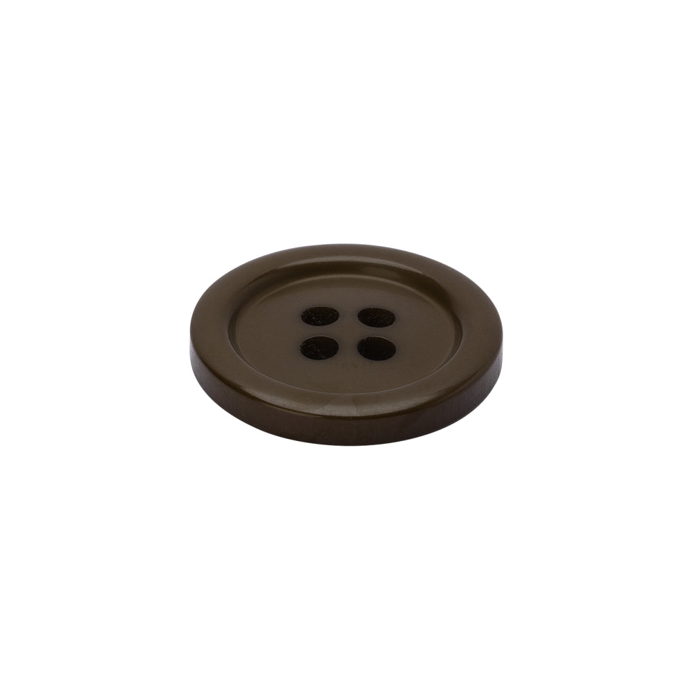 Plastic 4-Hole Button - 30L/19mm - Classic Brown