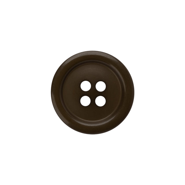 Plastic 4-Hole Button - 30L/19mm - Classic Brown