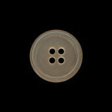 Plastic 4-Hole Button - 32L/20mm - Translucent Beige Rolled Rim