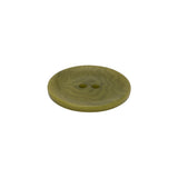 Plastic 4-Hole Button - 32L/20mm - Olive Green Swirls Platter Shaped