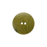 Plastic 4-Hole Button - 32L/20mm - Olive Green Swirls Platter Shaped