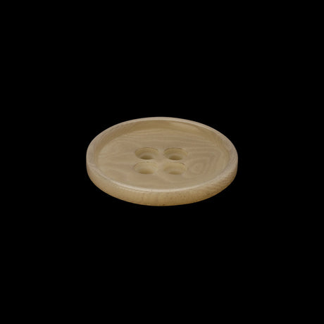 Plastic 4-Hole Button - 32L/20mm - Cream and Beige Swirls