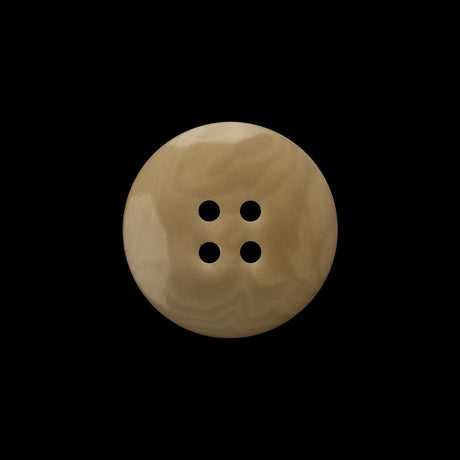 Plastic 4-Hole Button - 32L/20mm - Cream and Beige Swirls