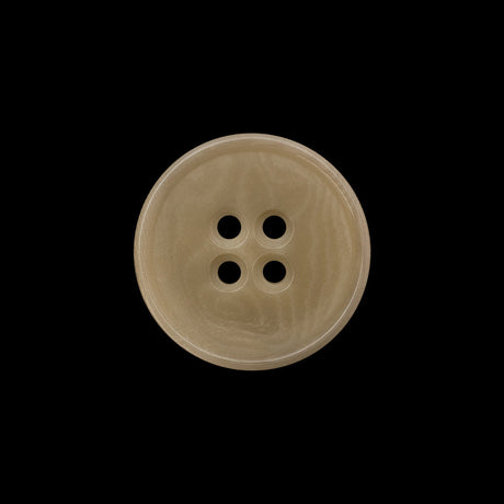Plastic 4-Hole Button - 32L/20mm - Cream and Beige Swirls