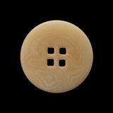 Plastic 4-Hole Button - 40L/25.5mm - Beige Subtle Marbling with Square Holes