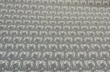 Waverly Dalmatian Dogs Grey Dapper Novogratz Cotton Fabric - Black, Gray, White Dalmatian Dogs, 54" Width (1 Yard)