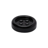 Metal 4-Hole Button - 36L/23mm - Black Enamel Coated