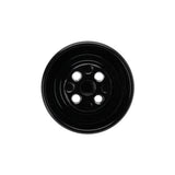 Metal 4-Hole Button - 36L/23mm - Black Enamel Coated
