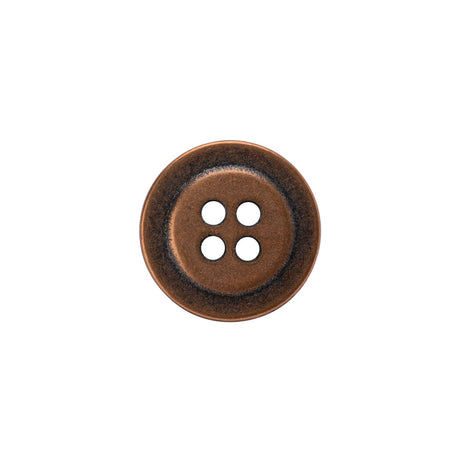 Metal 4-Hole Button - 24L/15mm - Copper