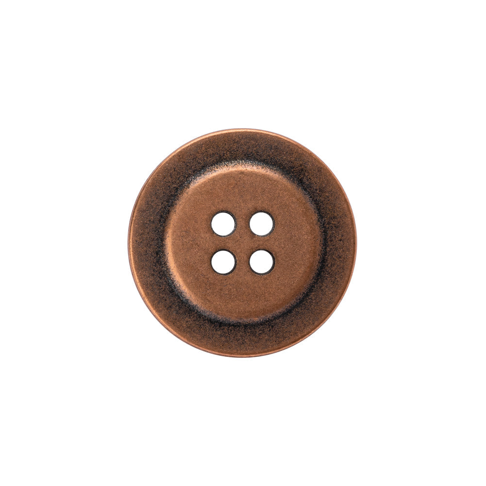 Metal 4-Hole Button - 32L/20mm - Copper