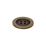 Metal 4-Hole Button - 32L/20mm - Gold