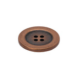 Metal 4-Hole Button - 36L/23mm - Copper