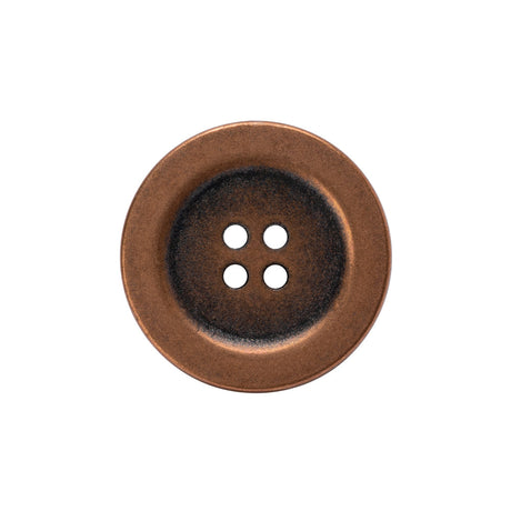Metal 4-Hole Button - 36L/23mm - Copper