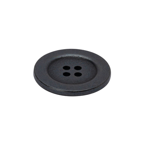 Metal 4-Hole Button - 36L/23mm - Pewter