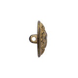 Metal Shank Back Button - 32L/20mm - Distressed Gold Crest