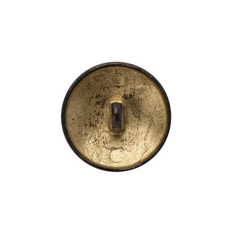 Metal Shank Back Button - 32L/20mm - Distressed Gold Crest