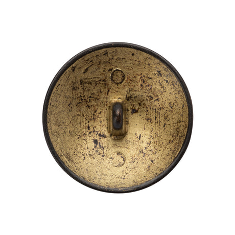 Metal Shank Back Button - 40L/25.5mm - Distressed Gold Crest