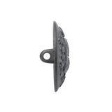 Metal Shank Back Button - 40L/25.5mm - Distressed Pewter Crest