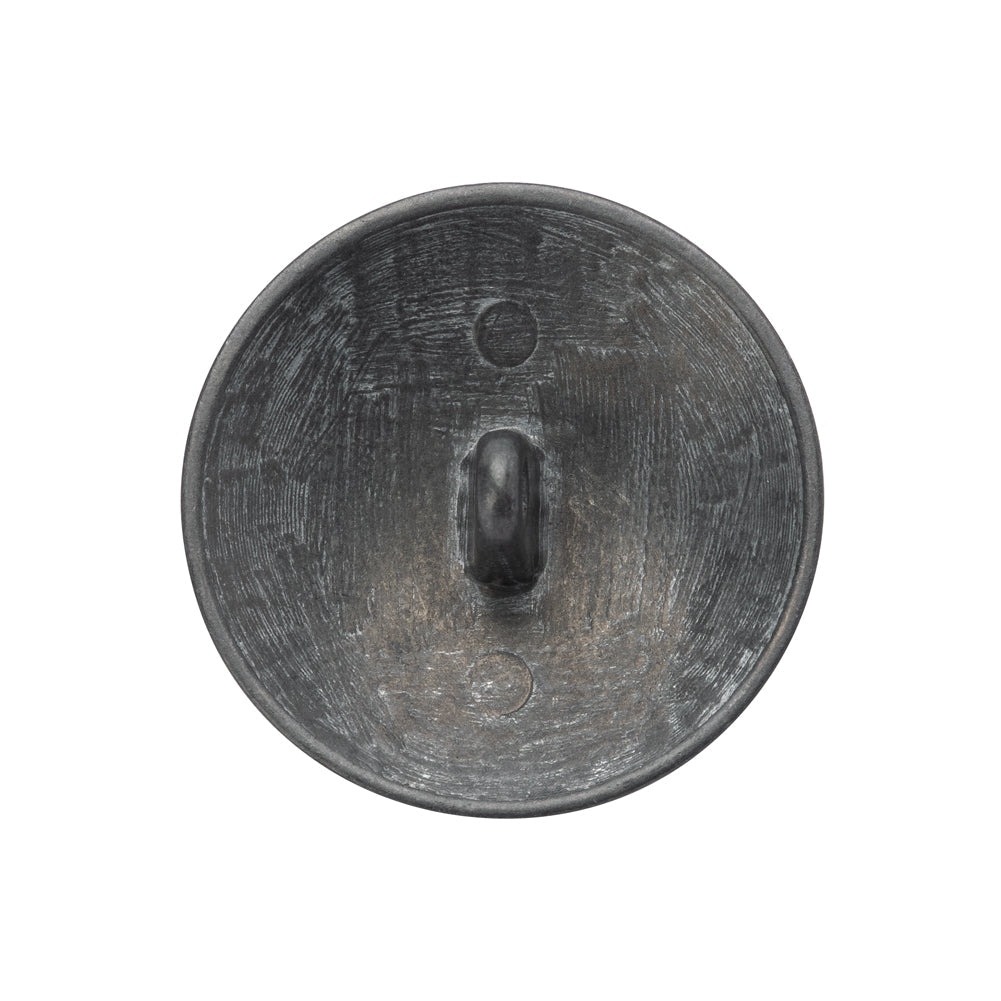 Metal Shank Back Button - 40L/25.5mm - Distressed Pewter Crest