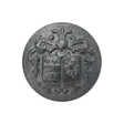 Metal Shank Back Button - 40L/25.5mm - Distressed Pewter Crest