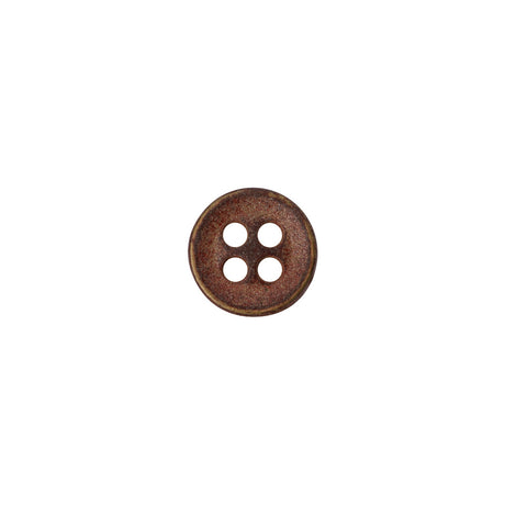 Metal 4-Hole Button - 16L/10mm - Matte Copper