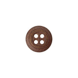 Metal 4-Hole Button - 20L/12.5mm - Matte Copper