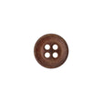 Metal 4-Hole Button - 20L/12.5mm - Matte Copper