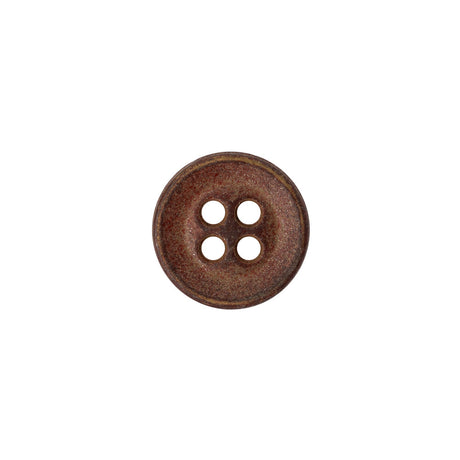 Metal 4-Hole Button - 20L/12.5mm - Matte Copper