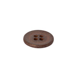 Metal 4-Hole Button - 24L/15mm - Matte Copper