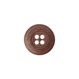 Metal 4-Hole Button - 24L/15mm - Matte Copper