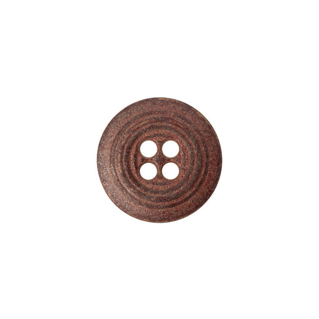 Metal 4-Hole Button - 24L/15mm - Matte Copper