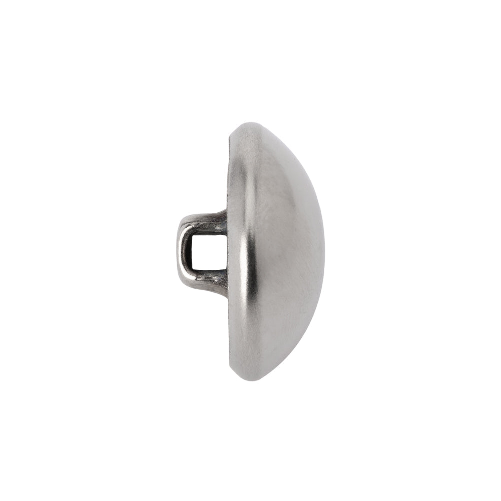 Metal Shank Back Button - 30L/19mm - Domed Silver