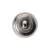 Metal Shank Back Button - 30L/19mm - Domed Silver