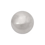 Metal Shank Back Button - 30L/19mm - Domed Silver
