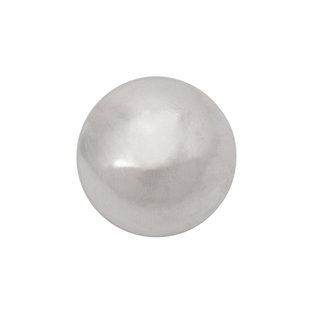 Metal Shank Back Button - 30L/19mm - Domed Silver