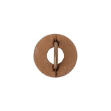 Metal Shank Back Button - 24L/15mm - Copper Ring