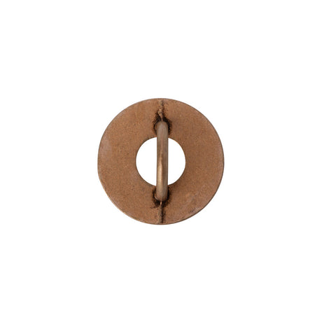 Metal Shank Back Button - 24L/15mm - Copper Ring