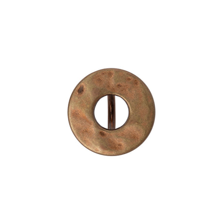 Metal Shank Back Button - 24L/15mm - Copper Ring