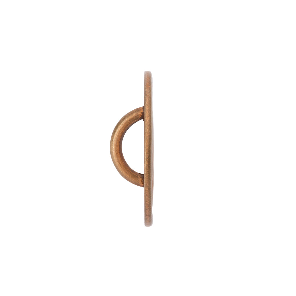 Metal Shank Back Button - 36L/23mm - Copper Ring