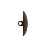 Metal Shank Back Button - 36L/23mm - Distressed Antique Brass