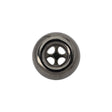 Metal 4-Hole Button - 28L/18mm - Gunmetal Inkwell
