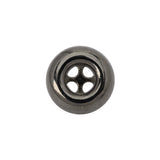 Metal 4-Hole Button - 28L/18mm - Gunmetal Inkwell