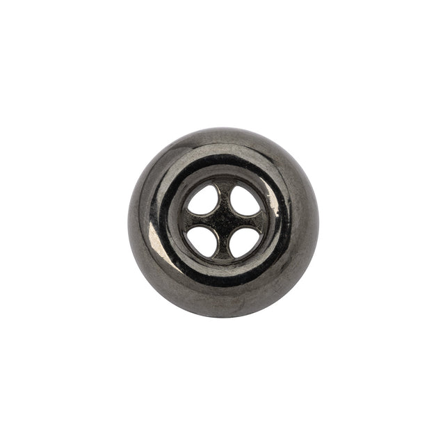 Metal 4-Hole Button - 28L/18mm - Gunmetal Inkwell