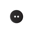 Plastic 2-Hole Button - 24L/15mm - Matte Charcoal