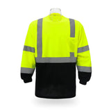 High Visibility Contrast Long Sleeve Safety T-shirt