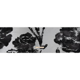 Metallic Black Abstract Luxury Burnout Brocade