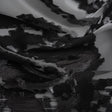 Metallic Black Abstract Luxury Burnout Brocade