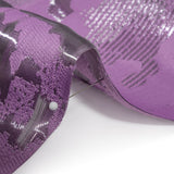 Metallic Purple Abstract Luxury Burnout Brocade