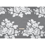 Metallic White Floral Luxury Burnout Brocade Panel