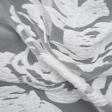 Metallic White Floral Luxury Burnout Brocade Panel